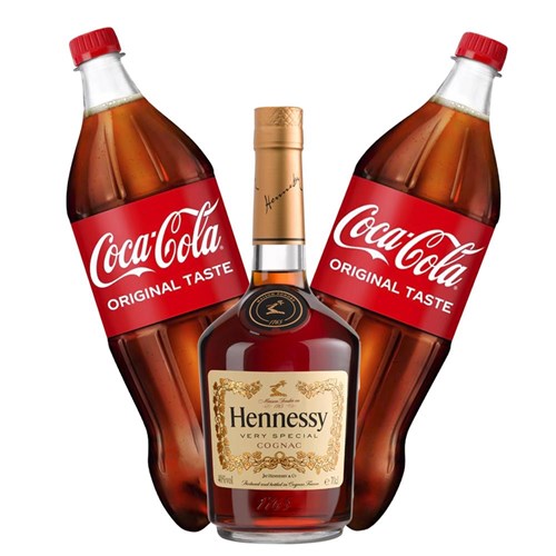 Hennessy VS 3star Cognac with Coca-Cola Mixer